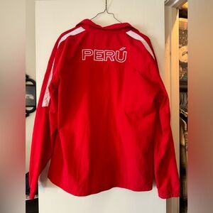 Umbro Peru FPF Peruvian Football Association windbreaker zip up jacket | large